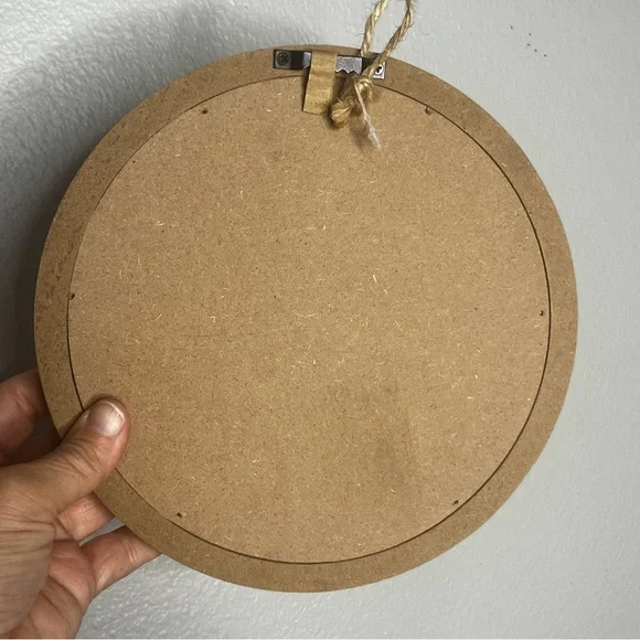 Mushroom Wall Decor Hanging Stitched Framed 8” Boho Cottagecore Farmhouse Hippie - Picture 5 of 5